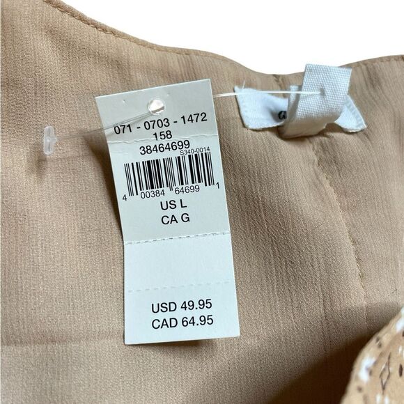 NWT AERIE Wrap Tie Skirt Brown Paisley Size Large - Picture 7 of 9